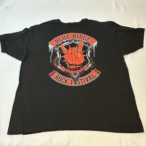 Blue Ridge Rock Festival 2023 Graphic Tee 2XL Black Band Shirt